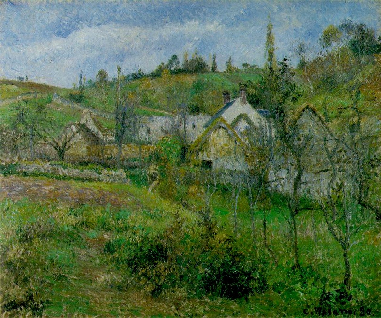 Valhermeil, koło Pontoise, 1880 r. autorstwa Camille Jacob Pissarro