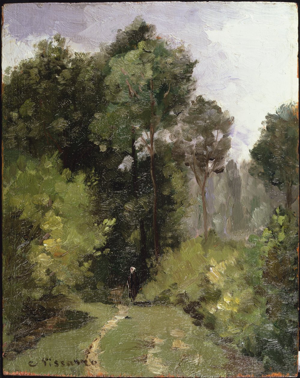 Pod drzewami, 1864 autorstwa Camille Jacob Pissarro