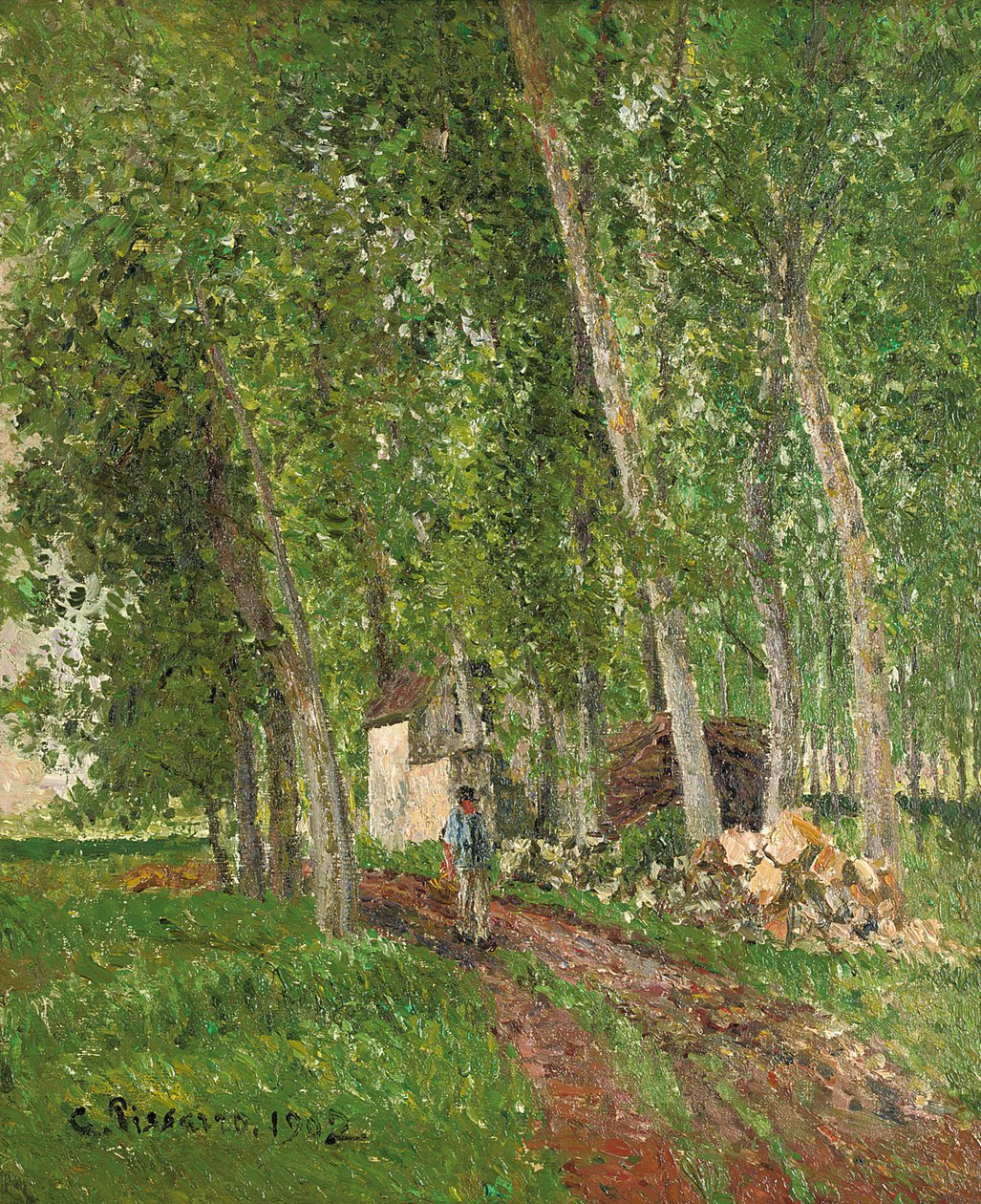 Zarośla w Moret, 1902 autorstwa Camille Jacob Pissarro