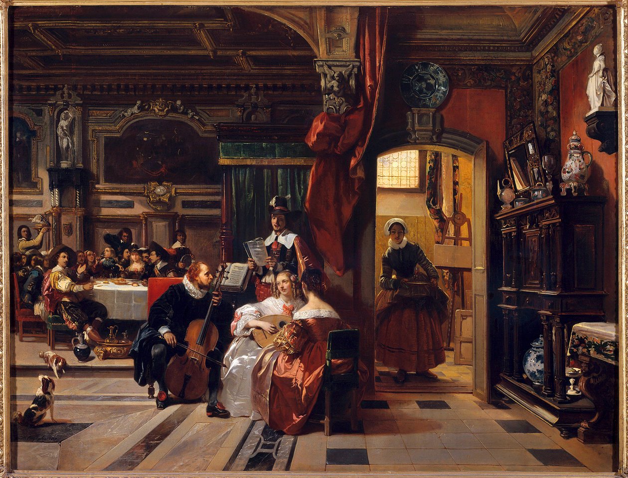Van Dyck w Londynie Malarz Antoon van Dyck (Anton lub Antoine Van Dyck autorstwa Camille Joseph Etienne Roqueplan