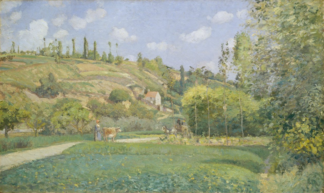 Pasterz w Valhermeil, Auvers-sur-Oise autorstwa Camille Jacob Pissarro