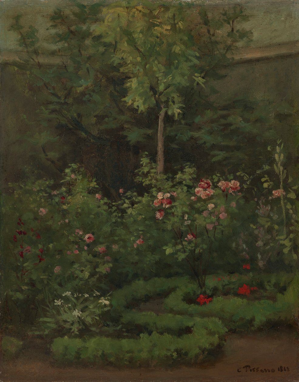 Ogród różany autorstwa Camille Pissarro