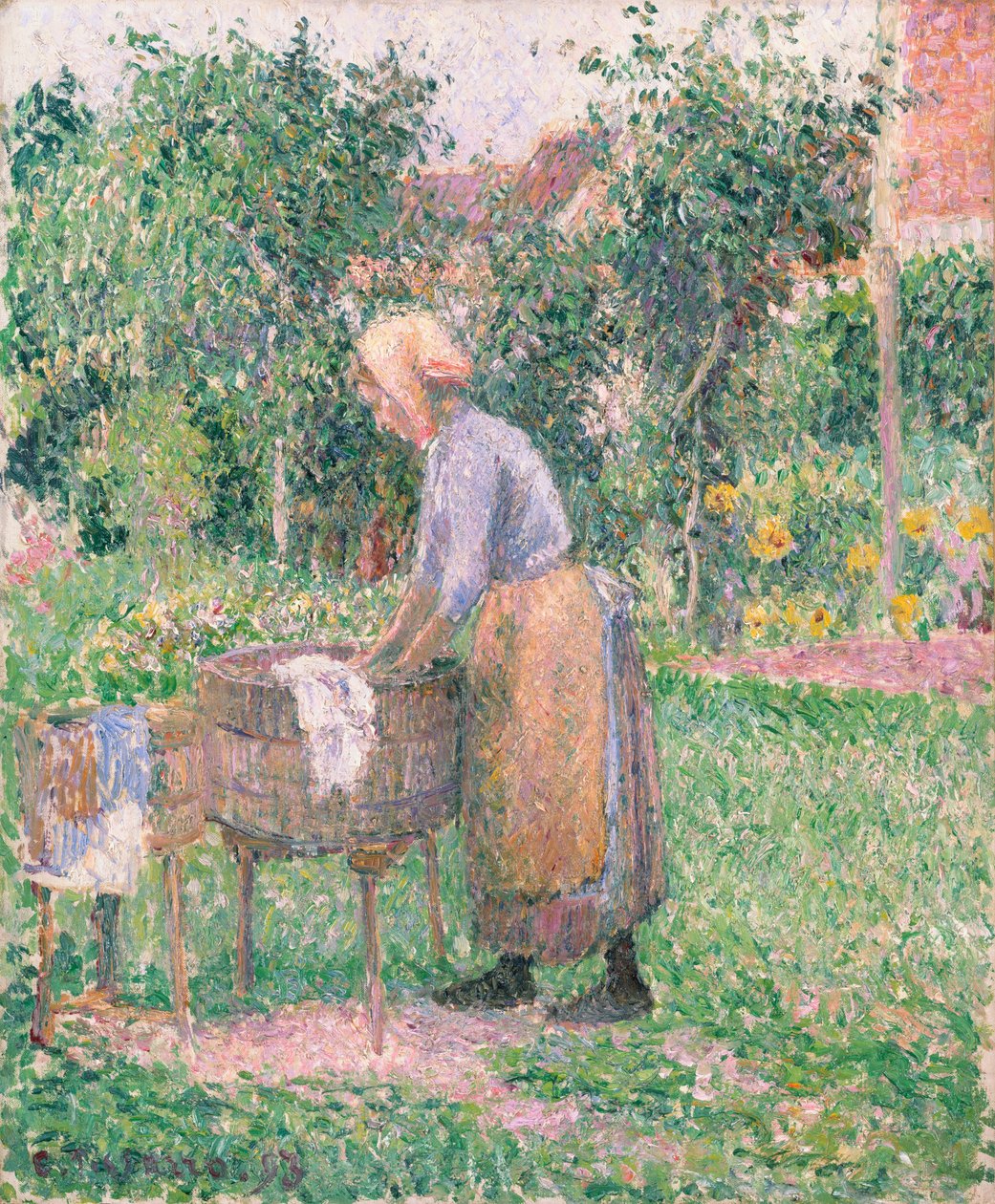 Praczka w Éragny, 1893. autorstwa Camille Jacob Pissarro