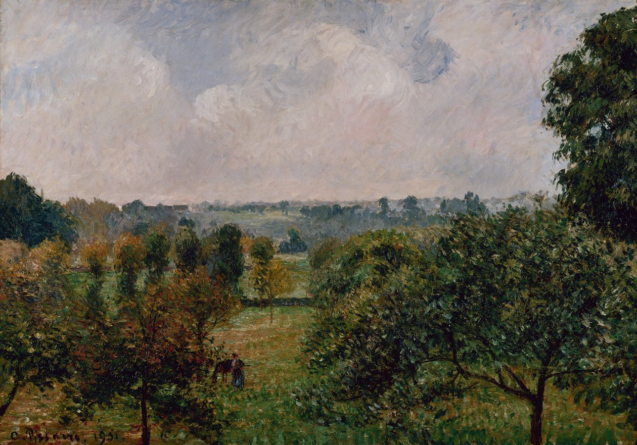 Po Deszczu, Jesieni, Eragny autorstwa Camille Pissarro