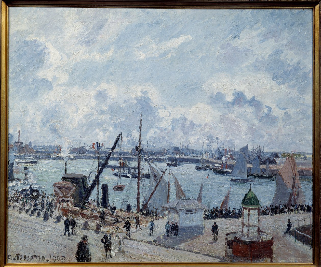 Port zewnętrzny Le Havre, nabrzeże Southampton Obraz Camille Pissarro (1830-1903) 1903 Le Havre, Muzeum Sztuk Pięknych autorstwa Camille Jacob Pissarro