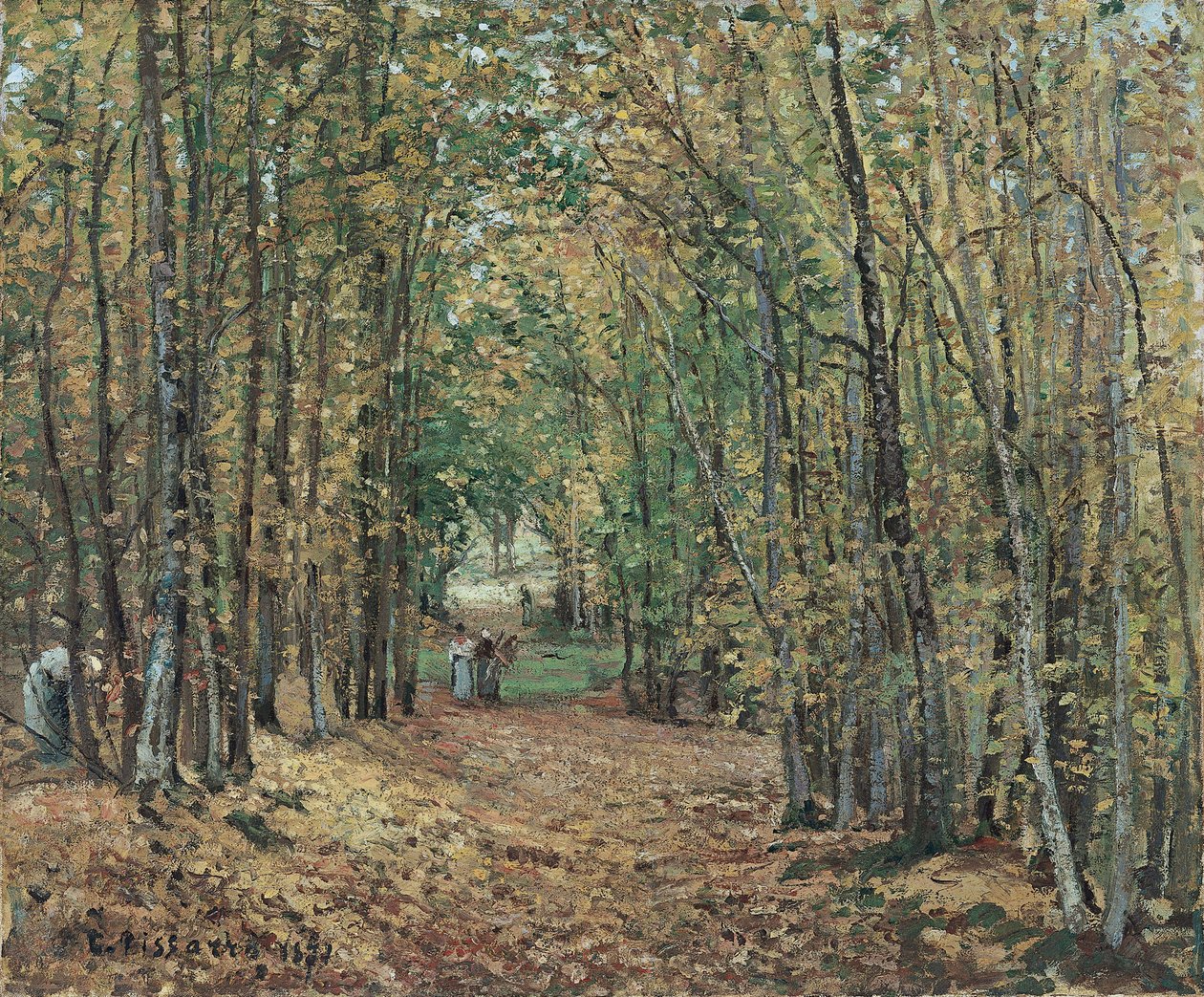 Aleja w parku Marly autorstwa Camille Pissarro