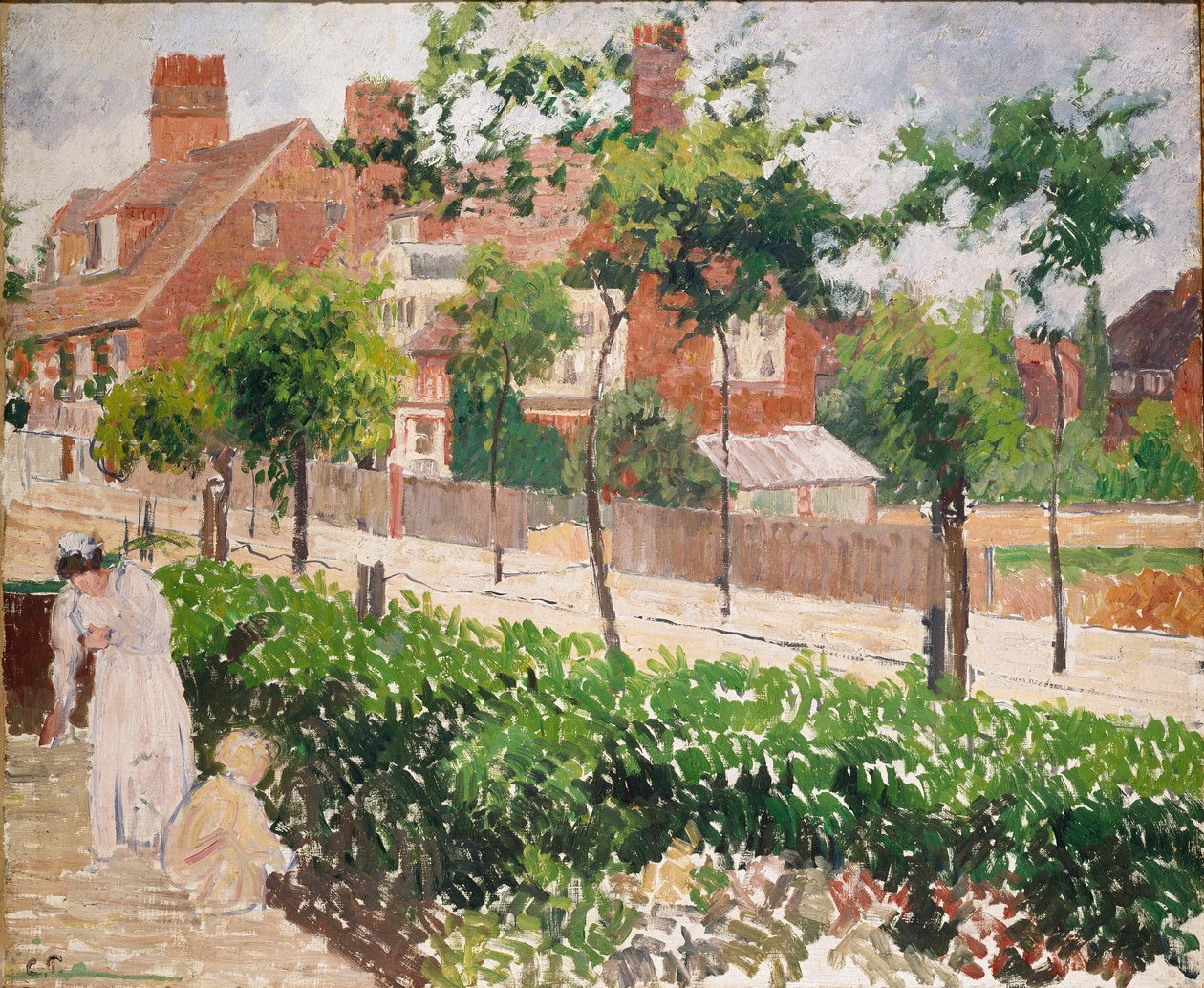 Bath Road, Londyn, 1897 autorstwa Camille Pissarro