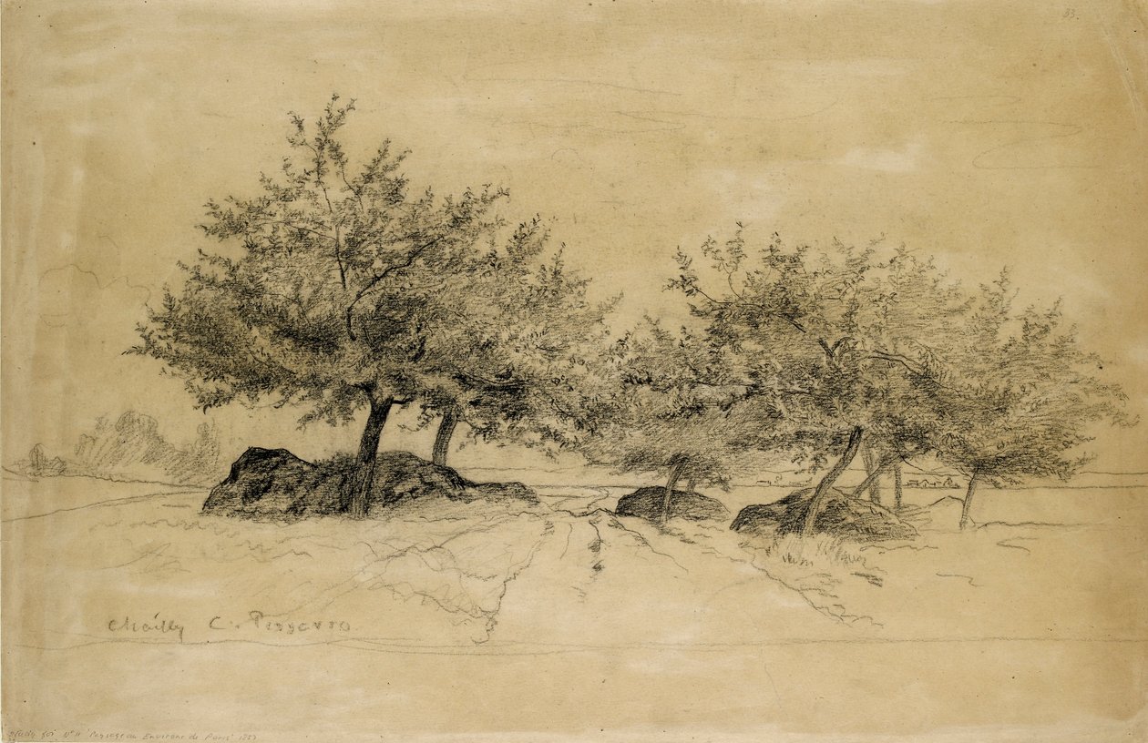 Chailly, ok. 1859 autorstwa Camille Pissarro