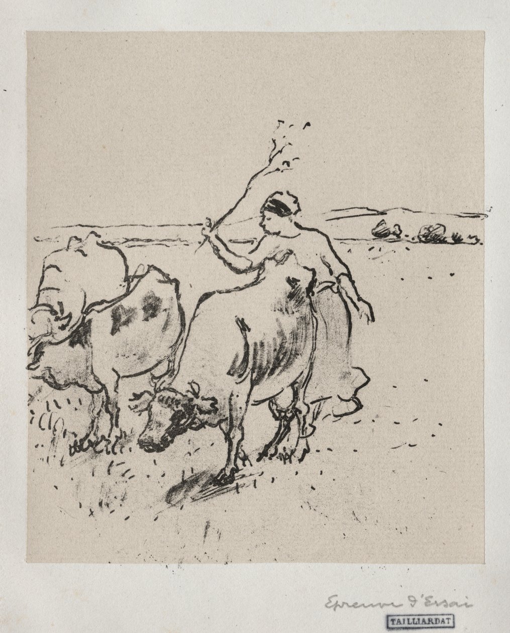Pasterz autorstwa Camille Pissarro
