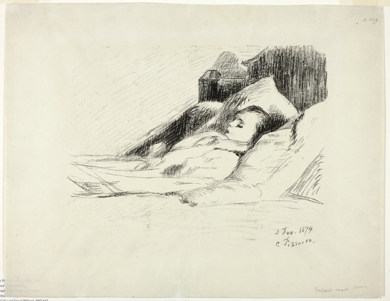 Martwe dziecko autorstwa Camille Pissarro