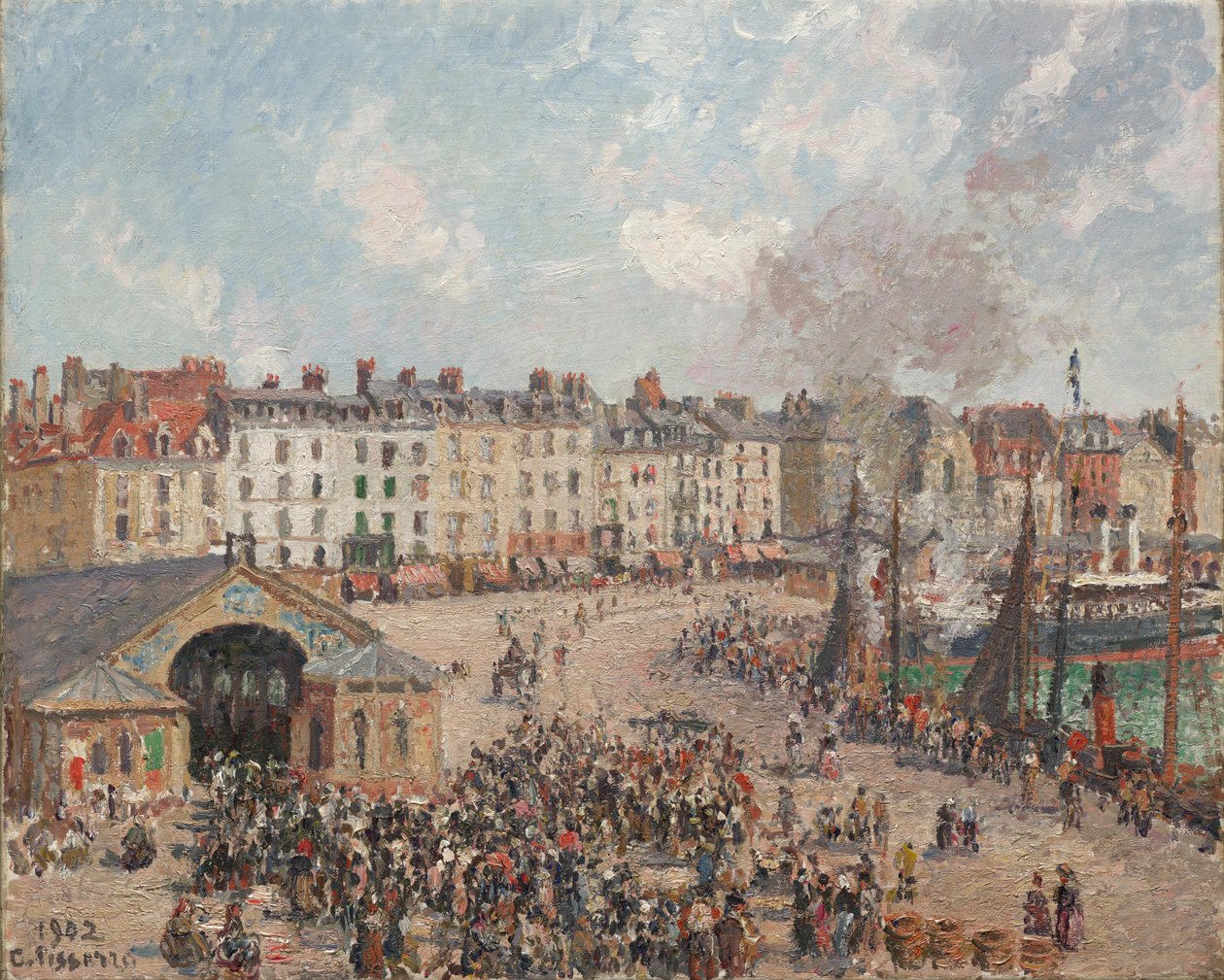 Targ Rybny autorstwa Camille Pissarro
