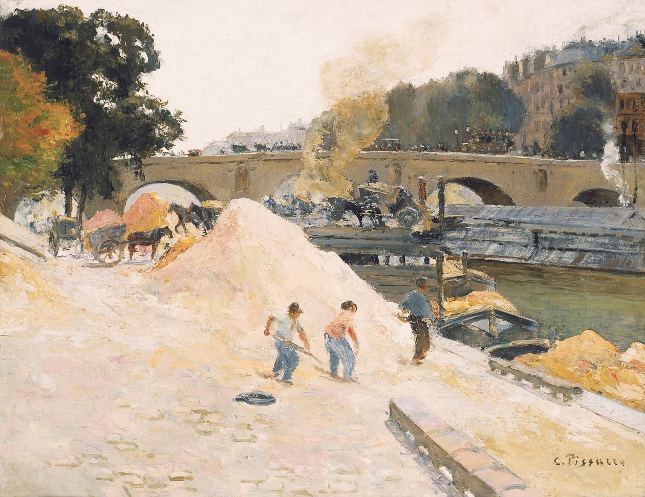 francuski: Le Pont-Marie vuis depuis le quai d
