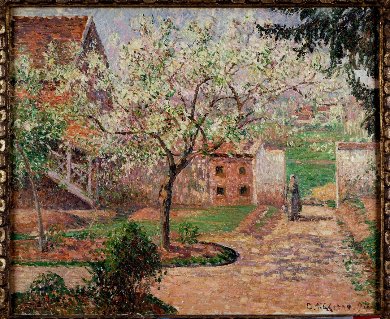 Ogród w Eragny Obraz Camille Pissarro (1830-1903) XIX-wieczna kolekcja prywatna autorstwa Camille Jacob Pissarro