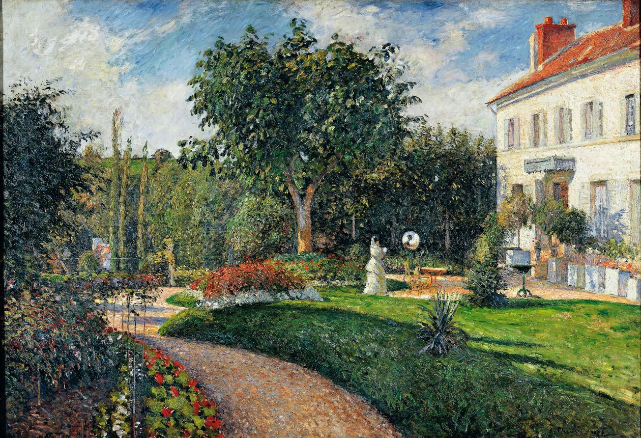 Ogród les Mathurins w Pontoise autorstwa Camille Pissarro