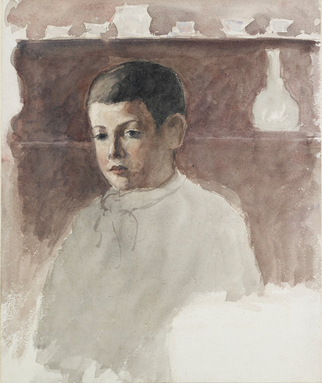 Portret w połowie długości Luciena Pissarro 1863-1944, c1875 autorstwa Camille Pissarro