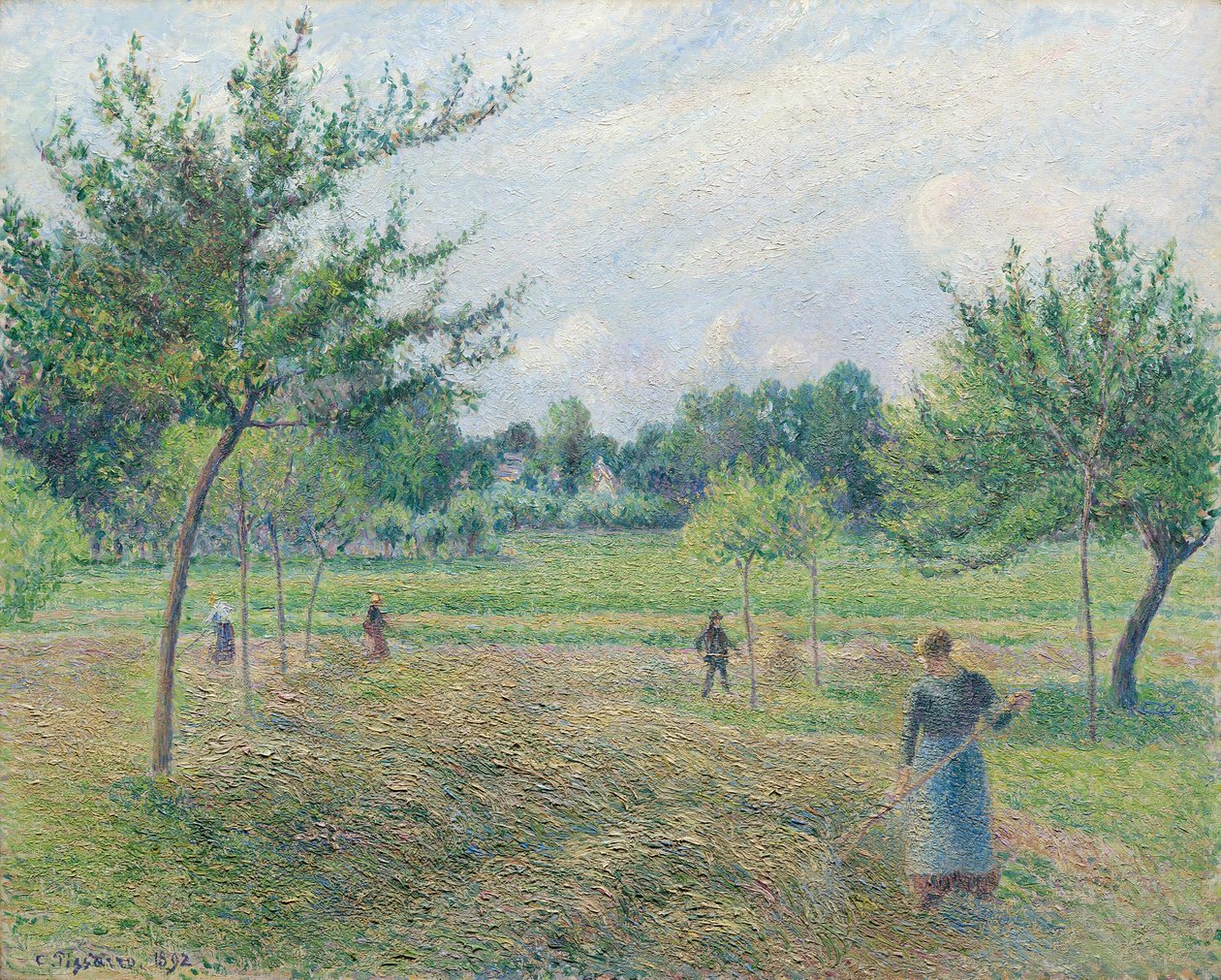 Sianokosy w Éragny autorstwa Camille Pissarro