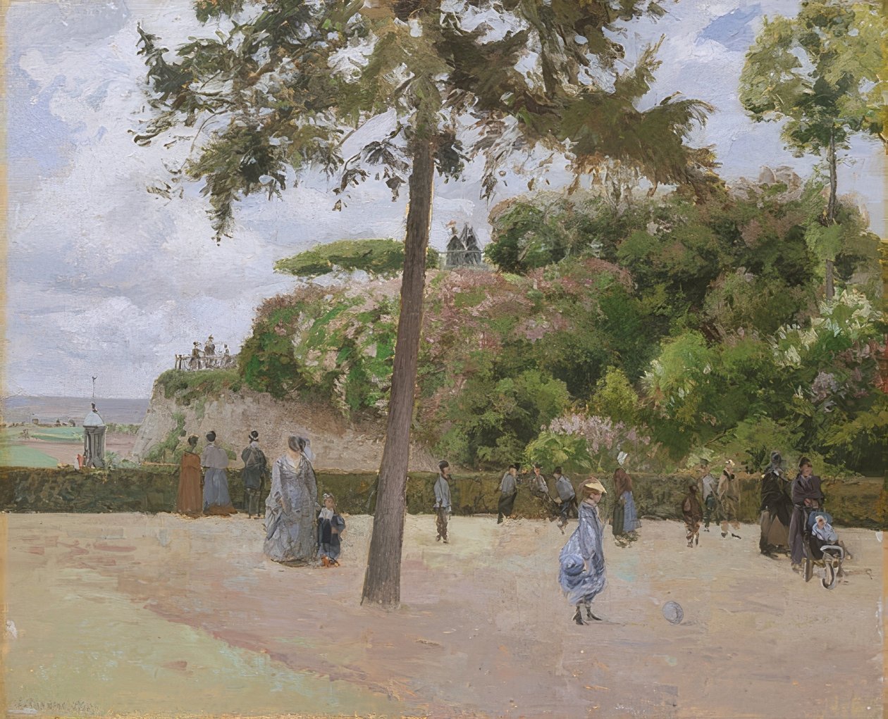 W parku w Pontoise. 1874 autorstwa Camille Jacob Pissarro
