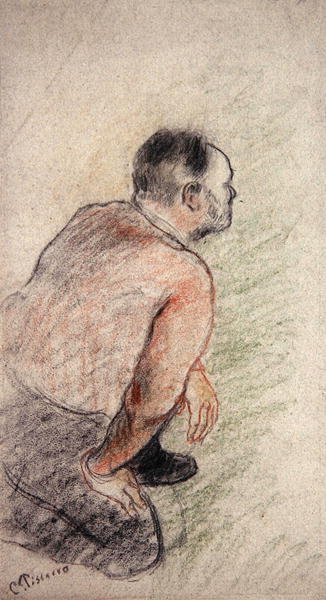 Julien Tanguy (kreda na papierze) autorstwa Camille Pissarro