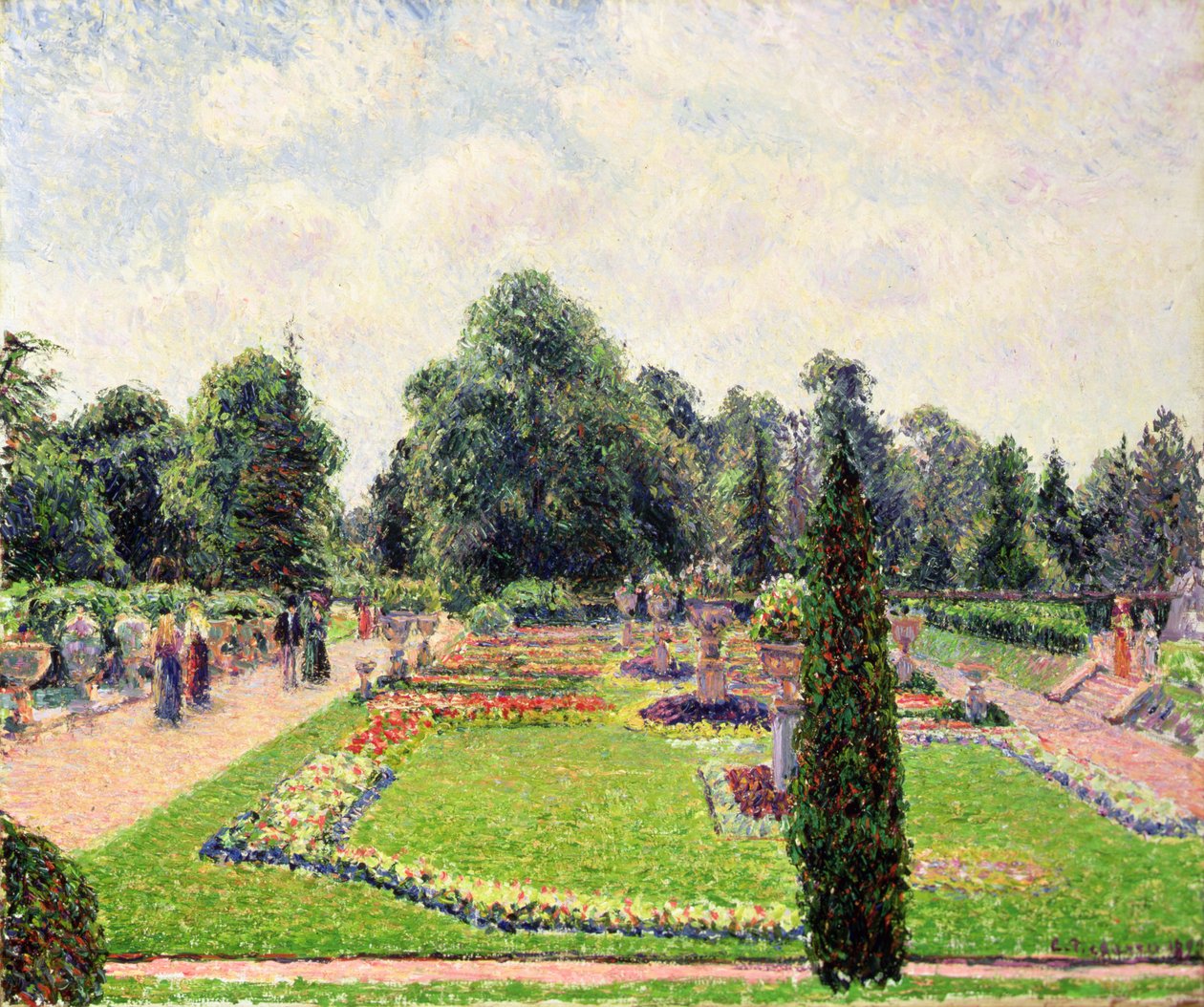 Ogrody Kew — ścieżka do Wielkiej Szklarni autorstwa Camille Jacob Pissarro