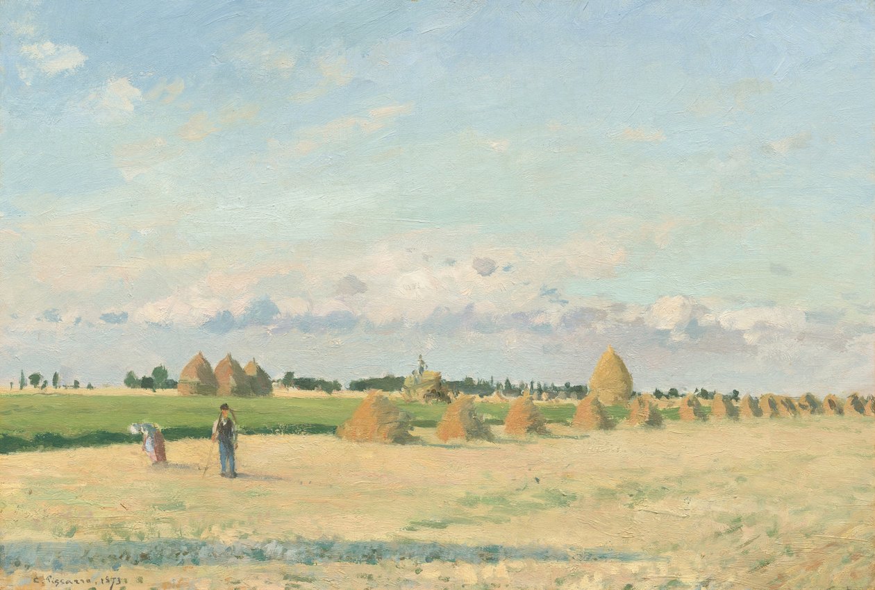 Krajobraz, Ile-de-France autorstwa Camille Pissarro