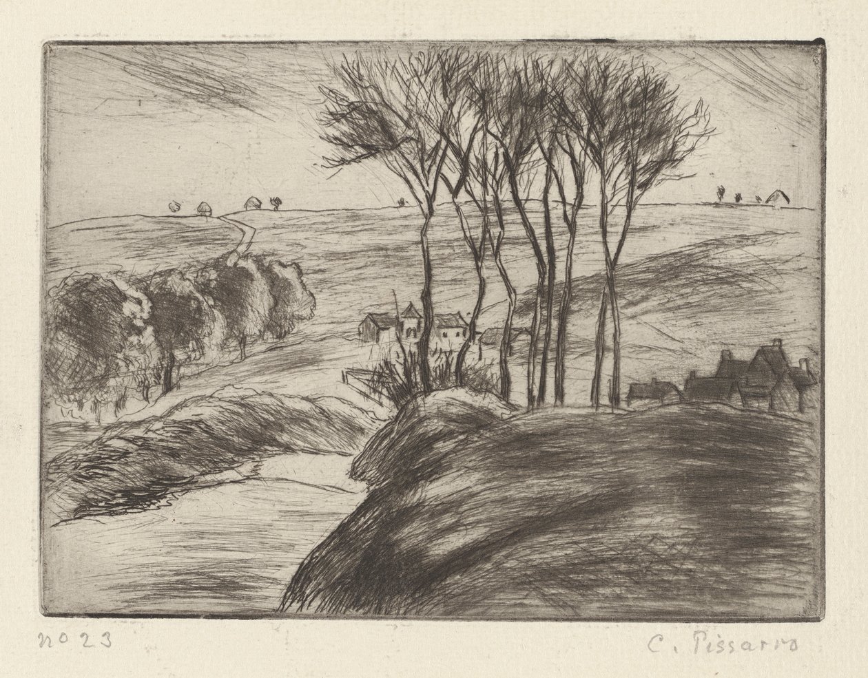 Krajobraz w Osny autorstwa Camille Pissarro