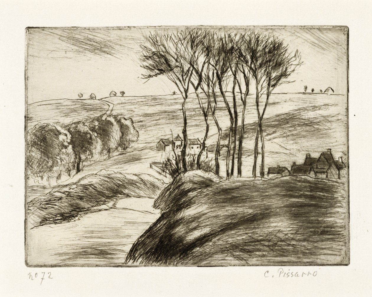 Krajobraz w Osny autorstwa Camille Jacob Pissarro