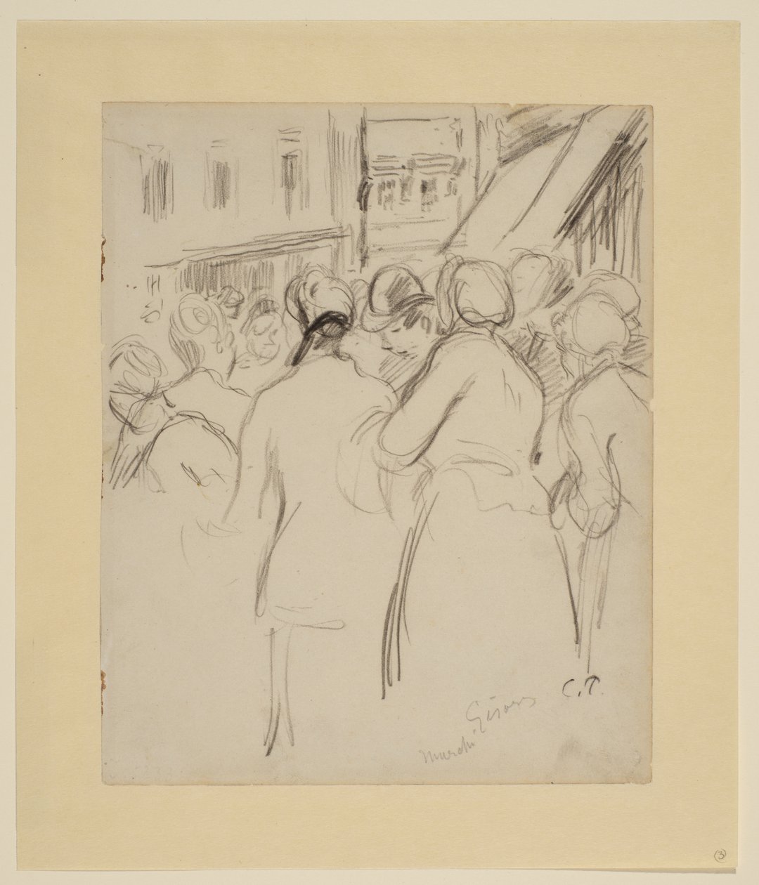 Rynek w Gisors autorstwa Camille Jacob Pissarro