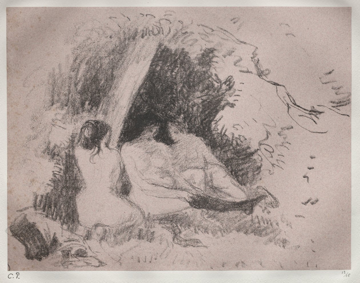 Nagie kobiety autorstwa Camille Pissarro