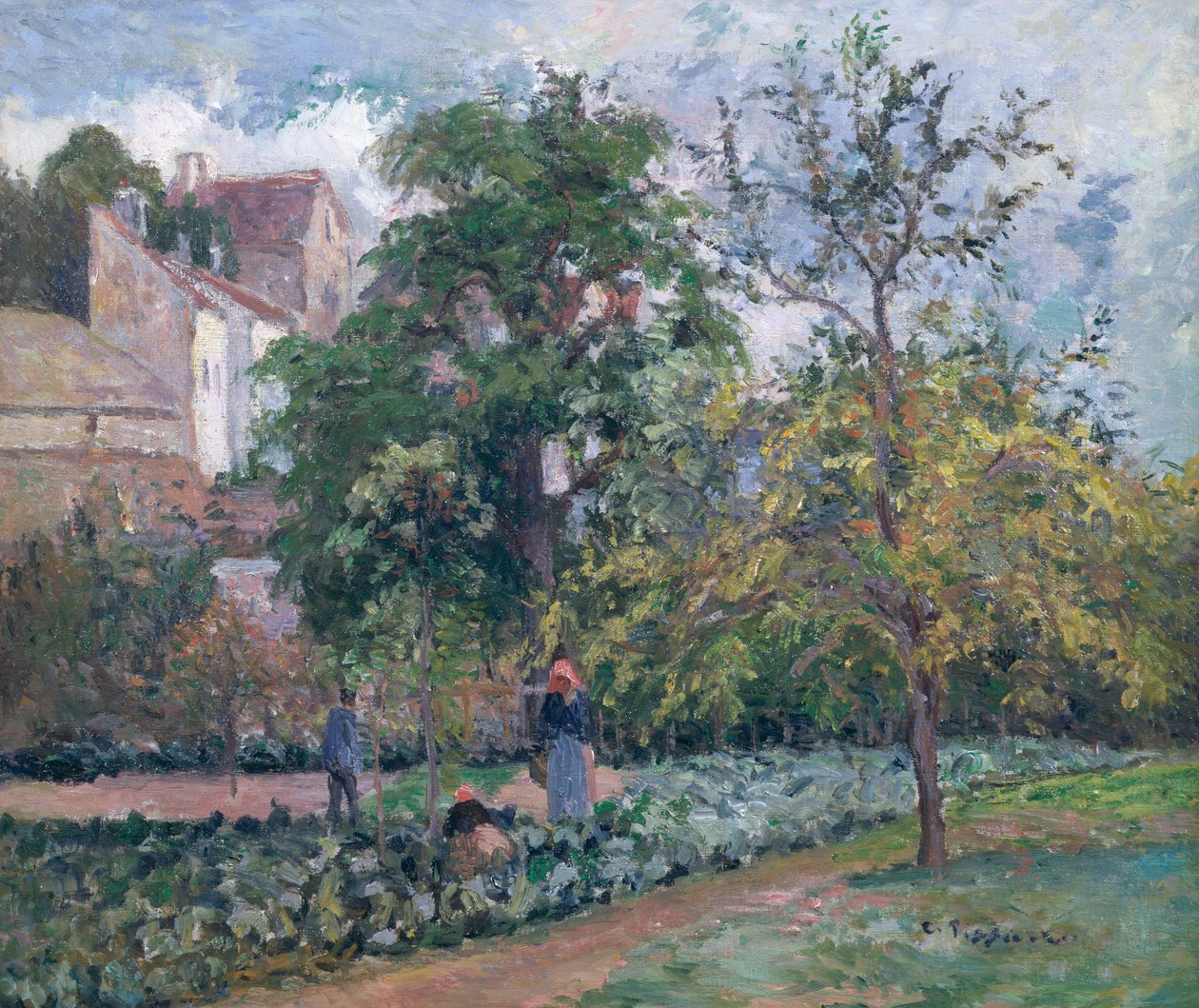 Sad w Maubisson, Pontoise autorstwa Camille Jacob Pissarro
