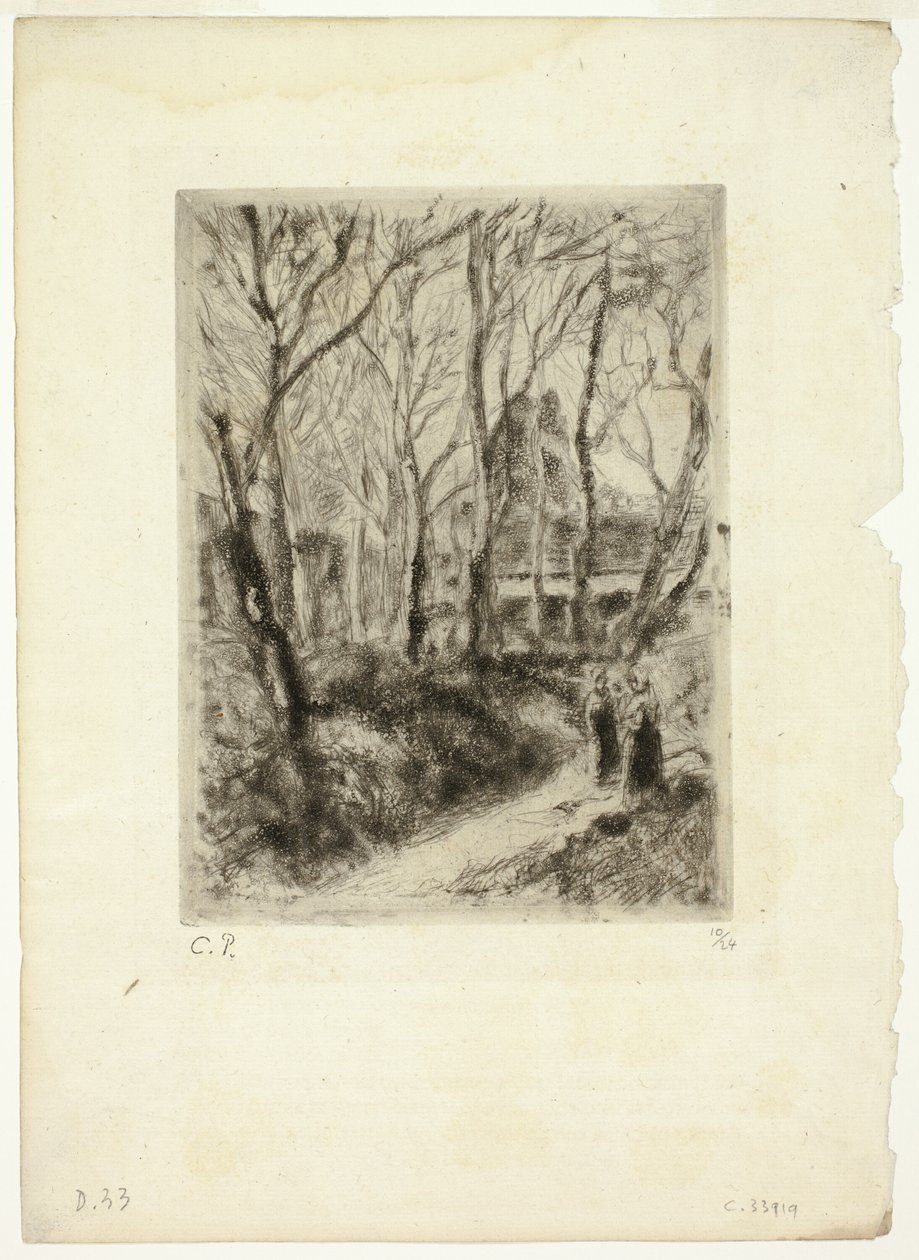 Ścieżka w Pontoise autorstwa Camille Pissarro