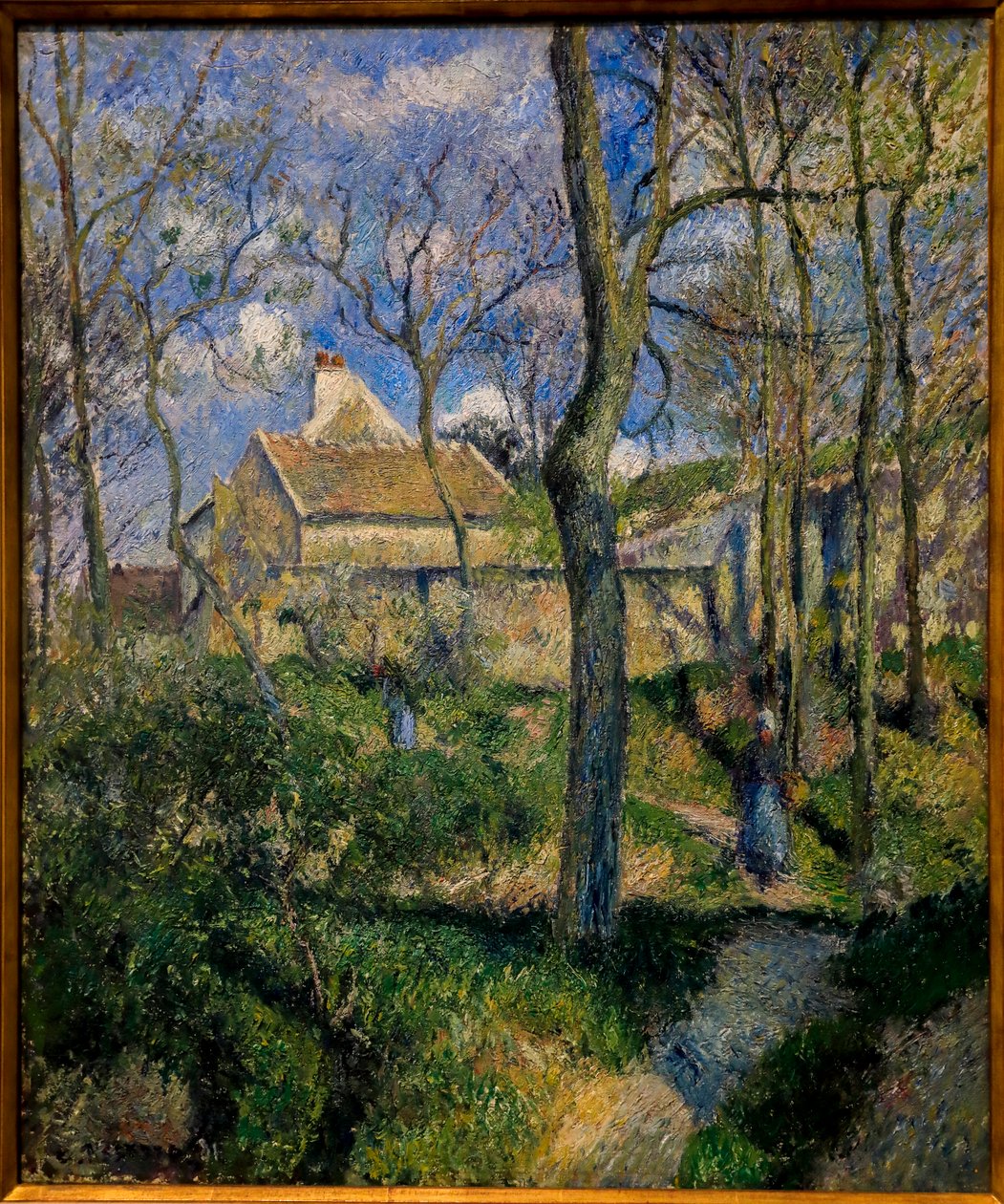 Ścieżka do Les Pouilleux, Pontoise. 1881 (olej na płótnie) autorstwa Camille Pissarro