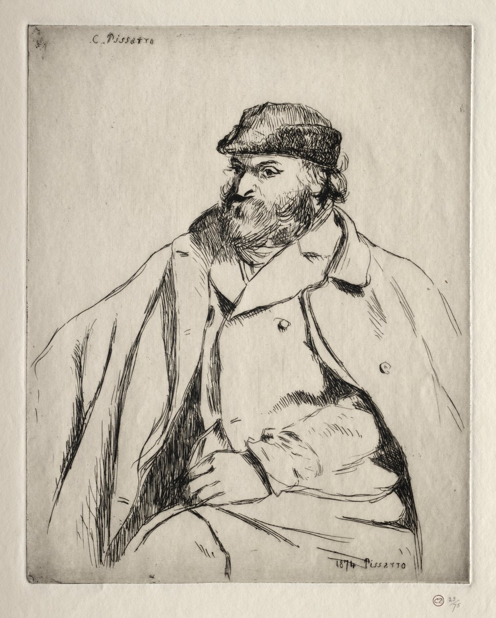 Paul Cézanne autorstwa Camille Pissarro