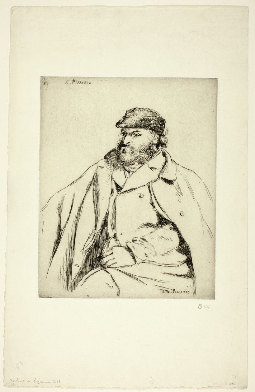 Paul Cézanne autorstwa Camille Pissarro