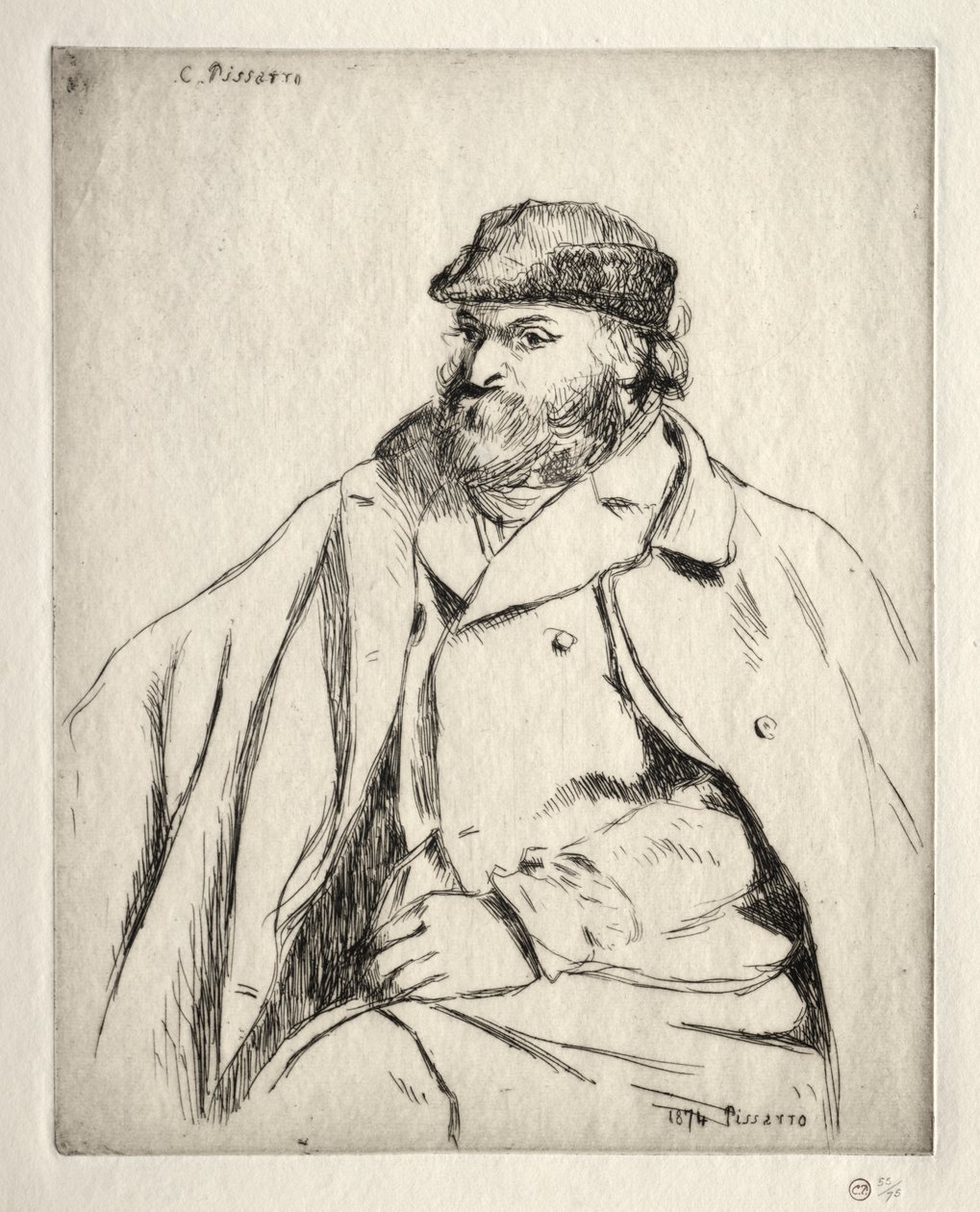 Paul Cézanne autorstwa Camille Pissarro