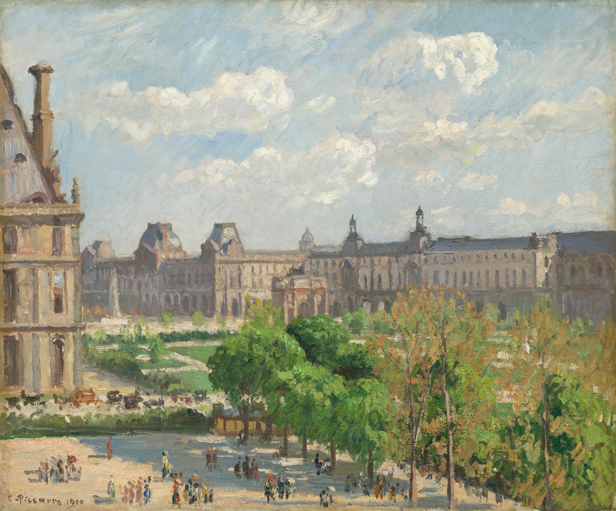 Place du Carrousel, Paryż autorstwa Camille Pissarro