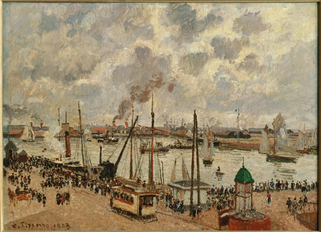 Port du Havre ... (olej na płótnie) autorstwa Camille Pissarro