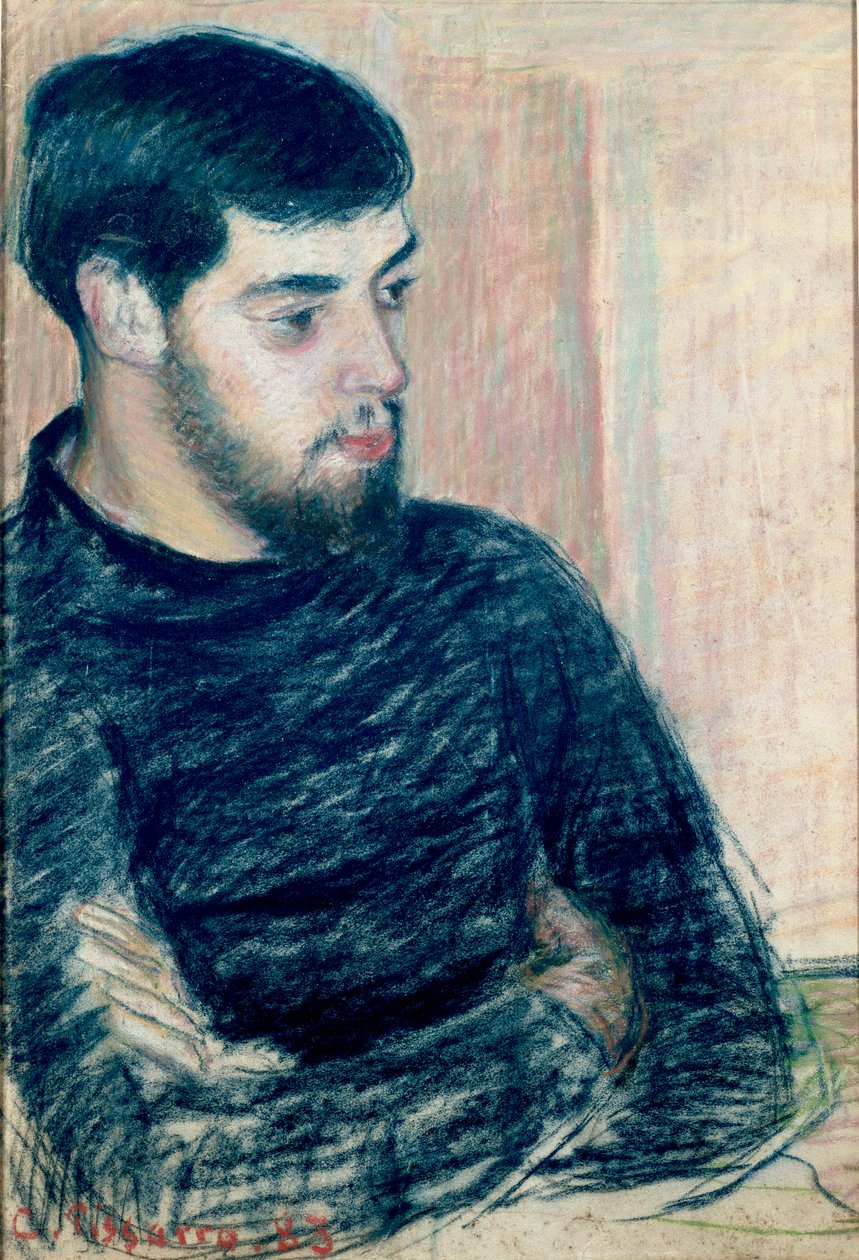 Portret Luciena Pissarro 1863-1944, 1883 autorstwa Camille Pissarro