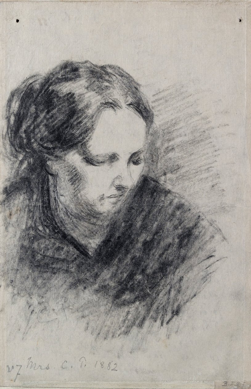 Portret Madame Pissarro, 1882 autorstwa Camille Pissarro
