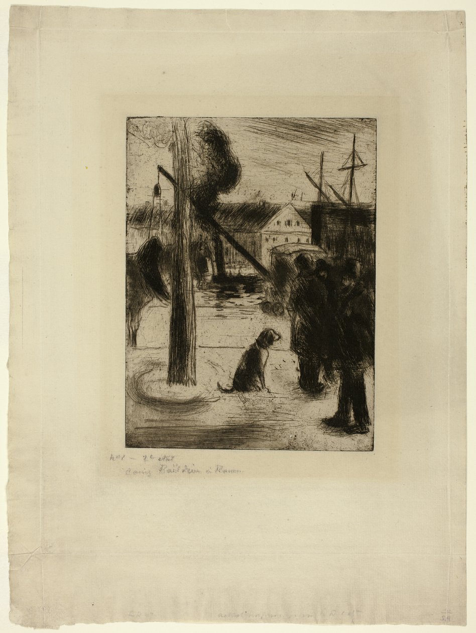 Spacer po Rouen: Cours Boieldieu autorstwa Camille Pissarro