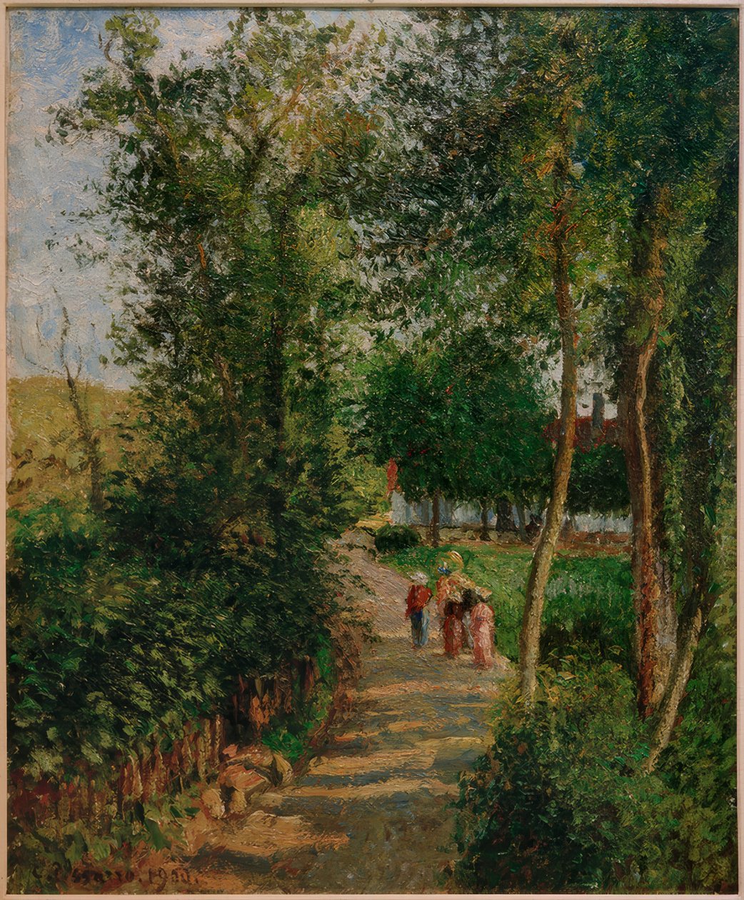 Route de Berneval-le-Petit (dom Thievaina) autorstwa Camille Jacob Pissarro