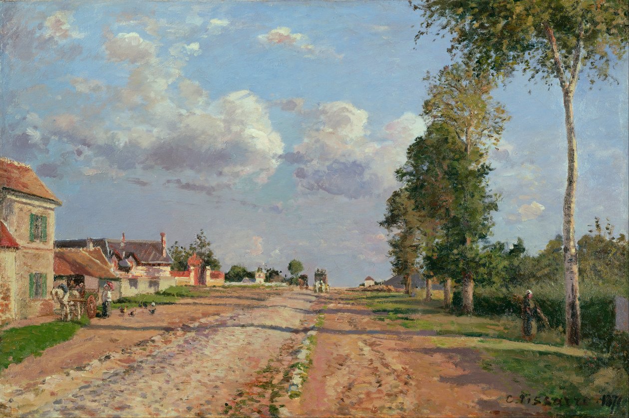 Route de Versailles, Rocquencourt autorstwa Camille Jacob Pissarro