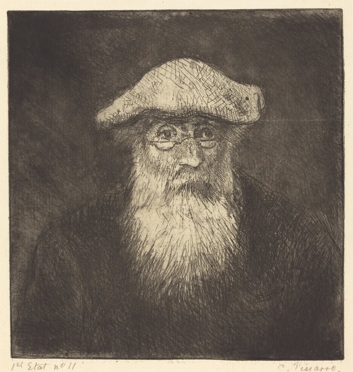 Autoportret (Camille Pissarro, sam) autorstwa Camille Pissarro