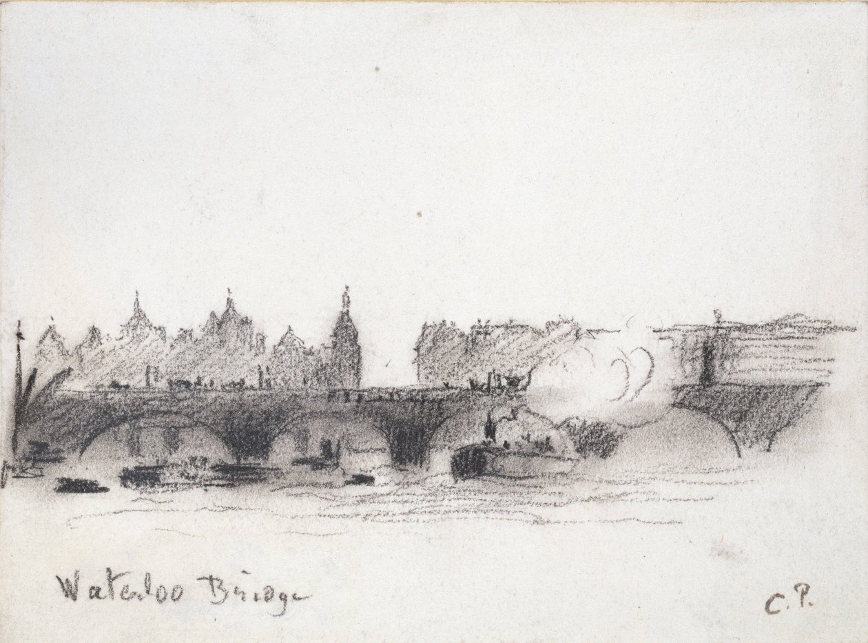 Studium mostu Waterloo, ok. 1900 r. autorstwa Camille Pissarro