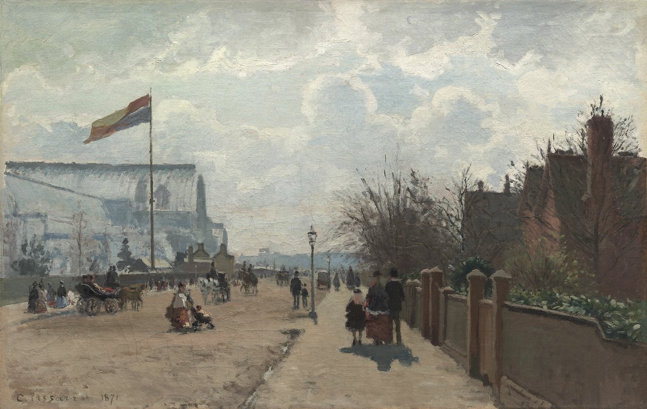 Kryształowy Pałac autorstwa Camille Pissarro