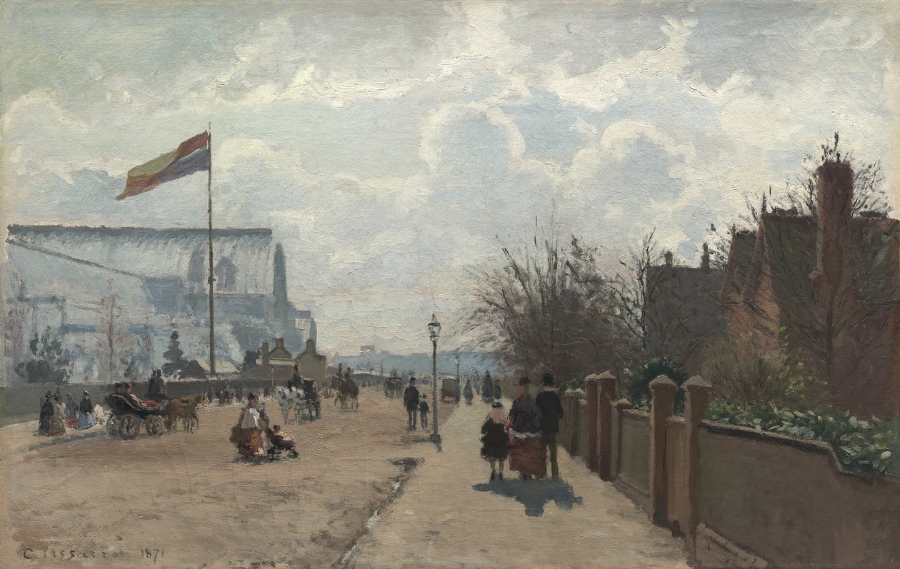 Kryształowy Pałac, 1871. autorstwa Camille Pissarro