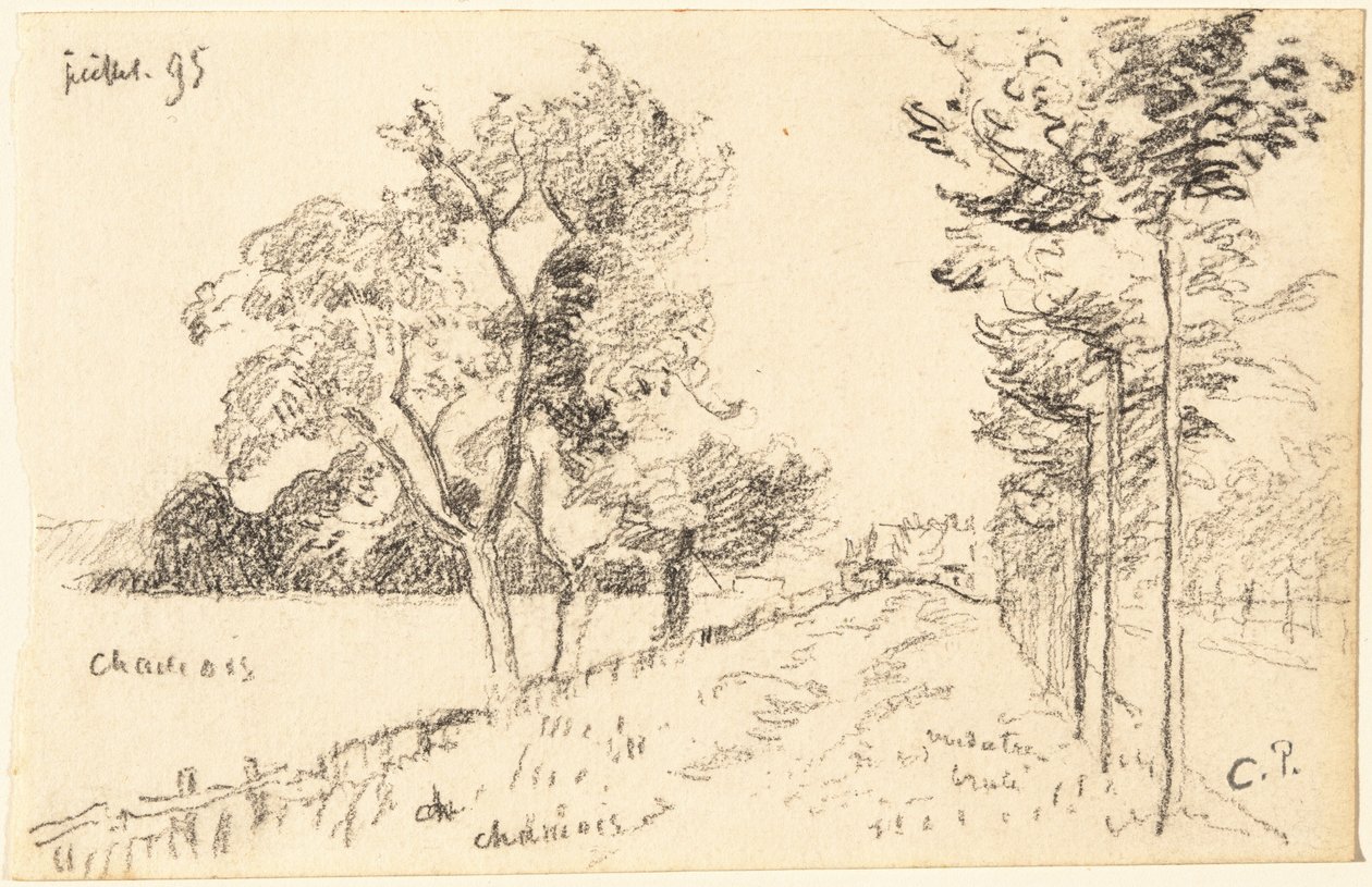 Podjazd autorstwa Camille Pissarro
