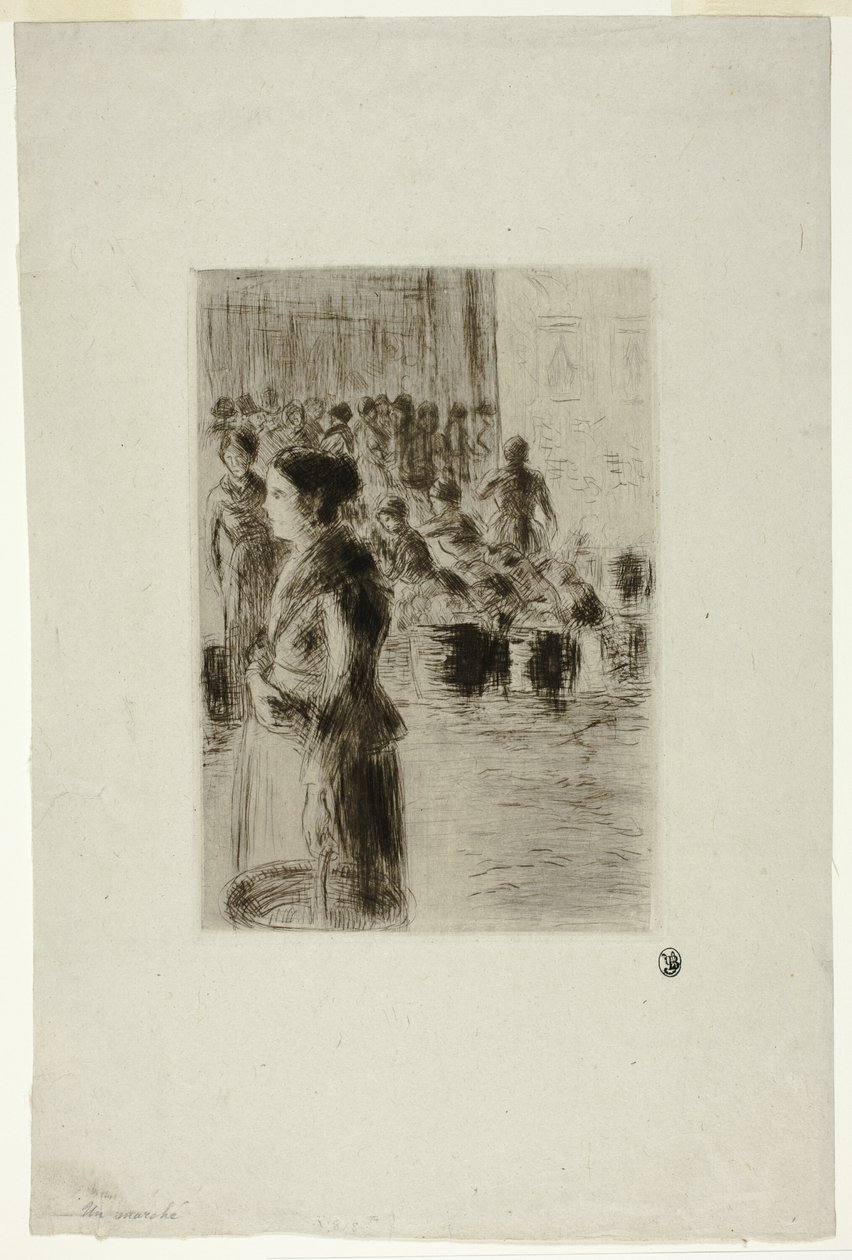 Pokojówka zakupy autorstwa Camille Pissarro
