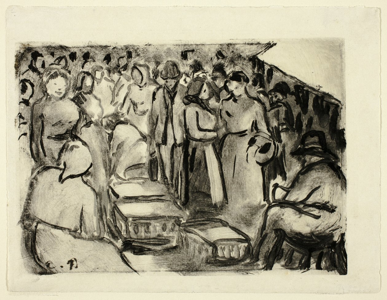 Sklep autorstwa Camille Pissarro
