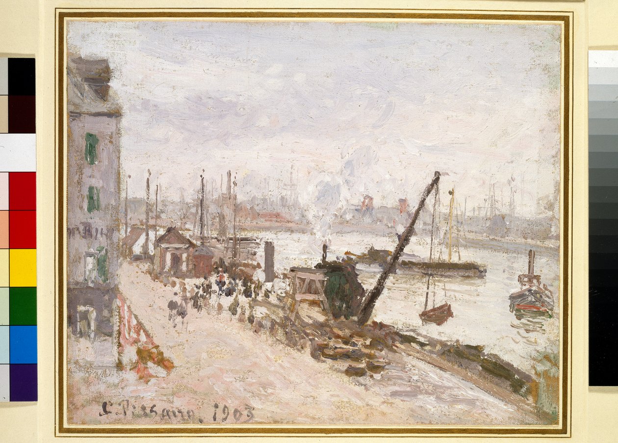 Port Zewnętrzny, Grand Quay, Le Havre autorstwa Camille Pissarro