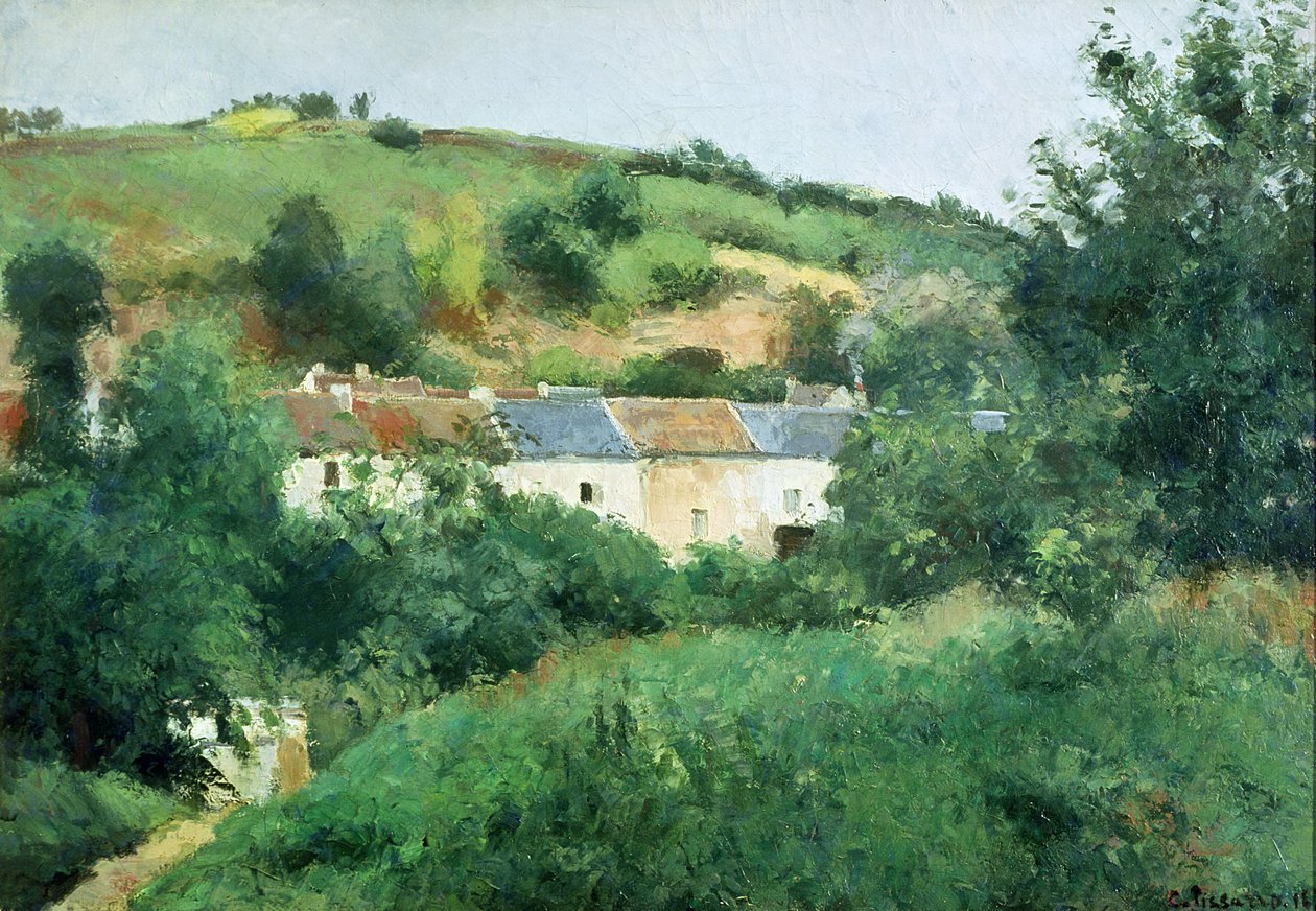 Ścieżka w wiosce autorstwa Camille Jacob Pissarro